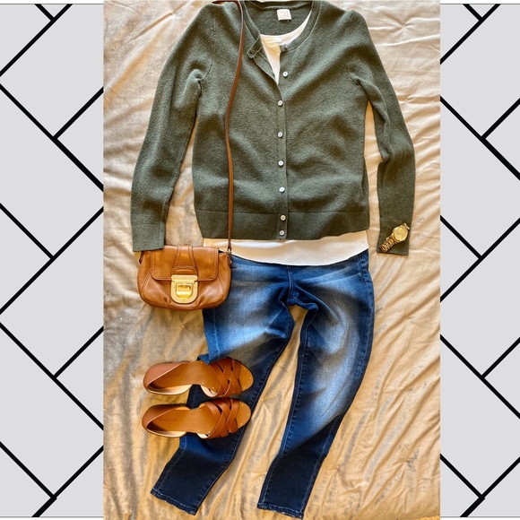 olive green cardigan target